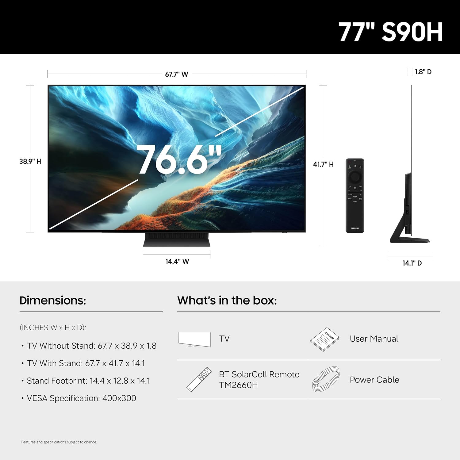 samsung 77 class oled s90h 4k smart tv 2 samsung 77 class oled s90h 4k smart tv 2